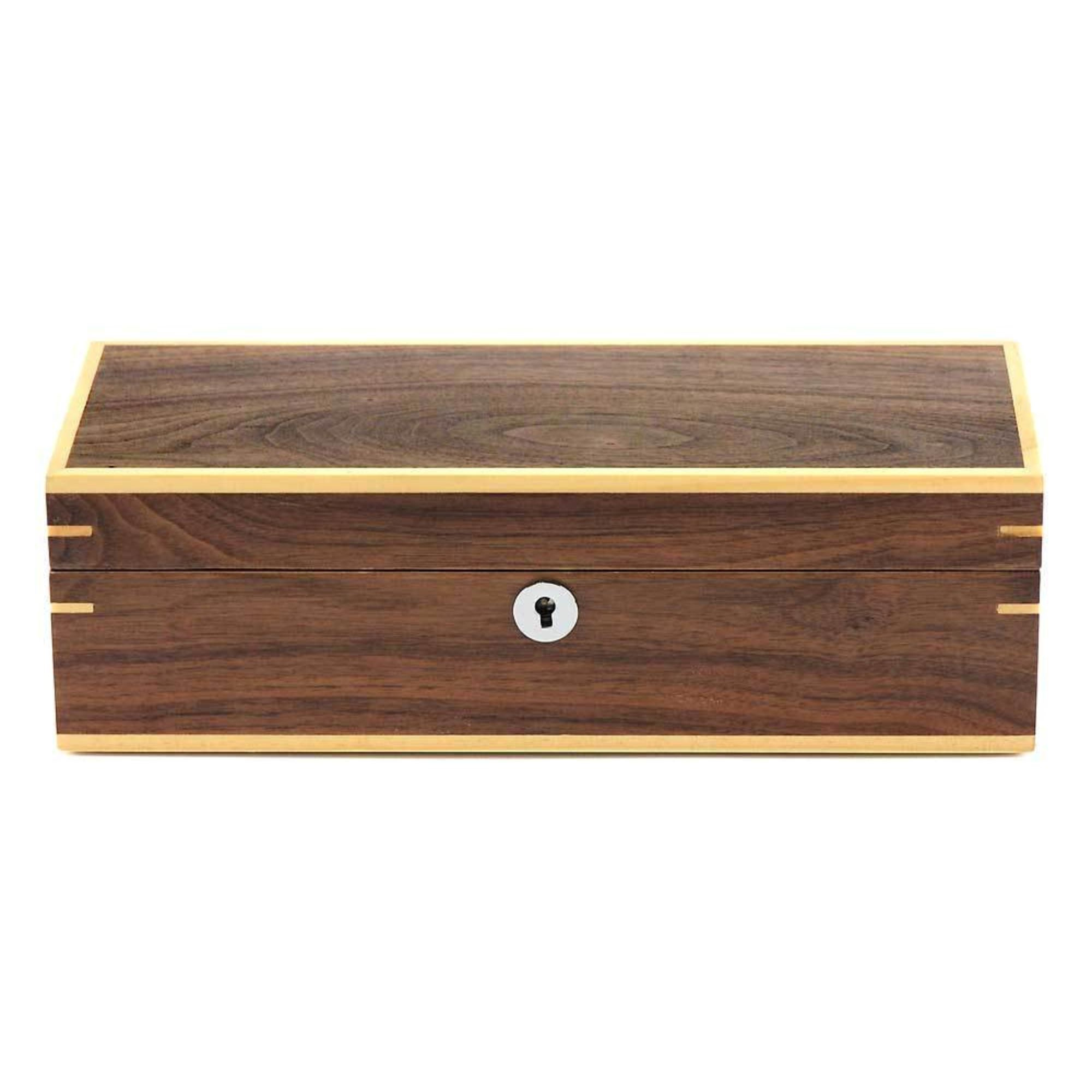 Seconds - Walnut Wooden Watch Box for 5 Watches (A)