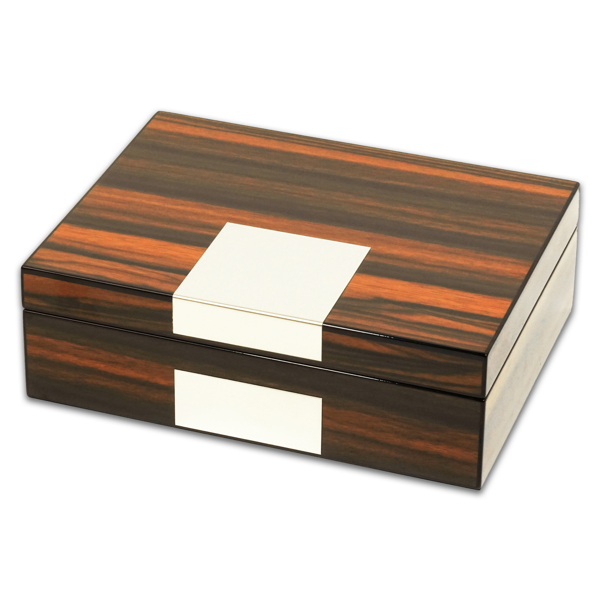 Ebenholz-Uhrenbox für Manschettenknöpfe