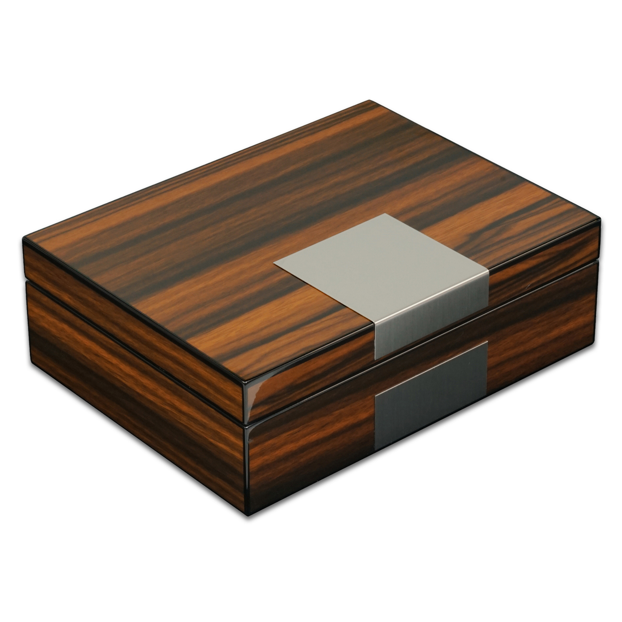 Ebenholz-Uhrenbox für Manschettenknöpfe