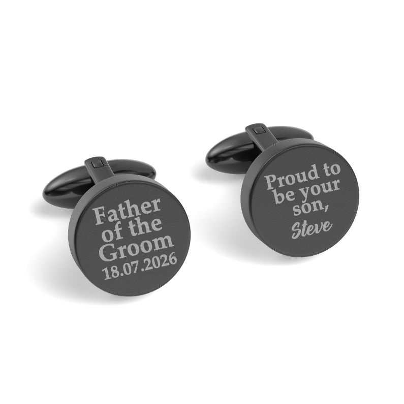 Proud to Be Your Son Engraved Cufflinks