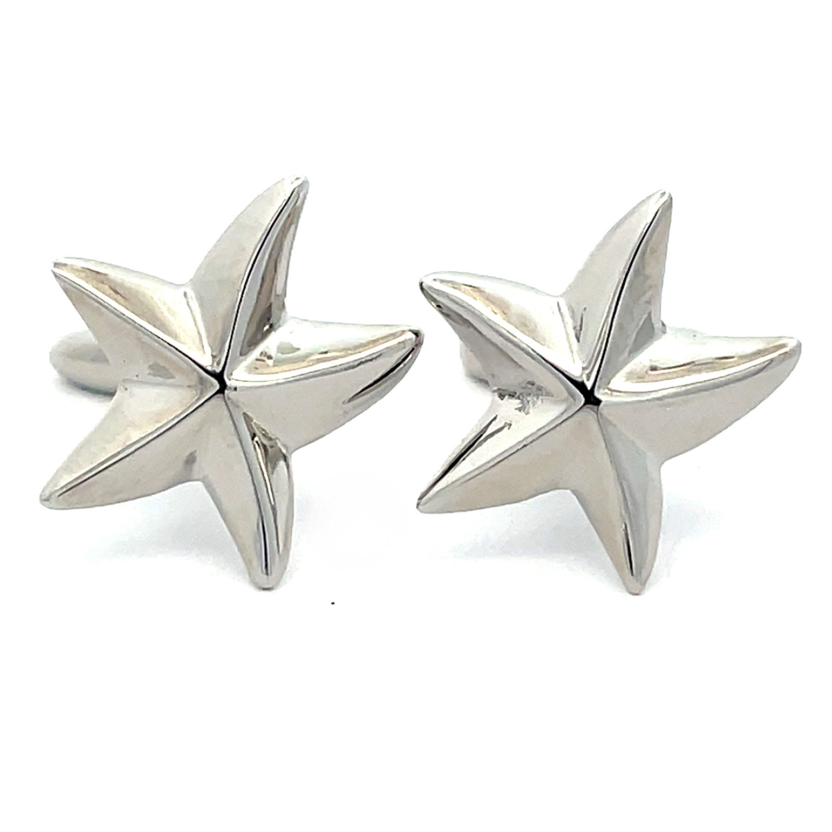 Silver Starfish Cufflinks