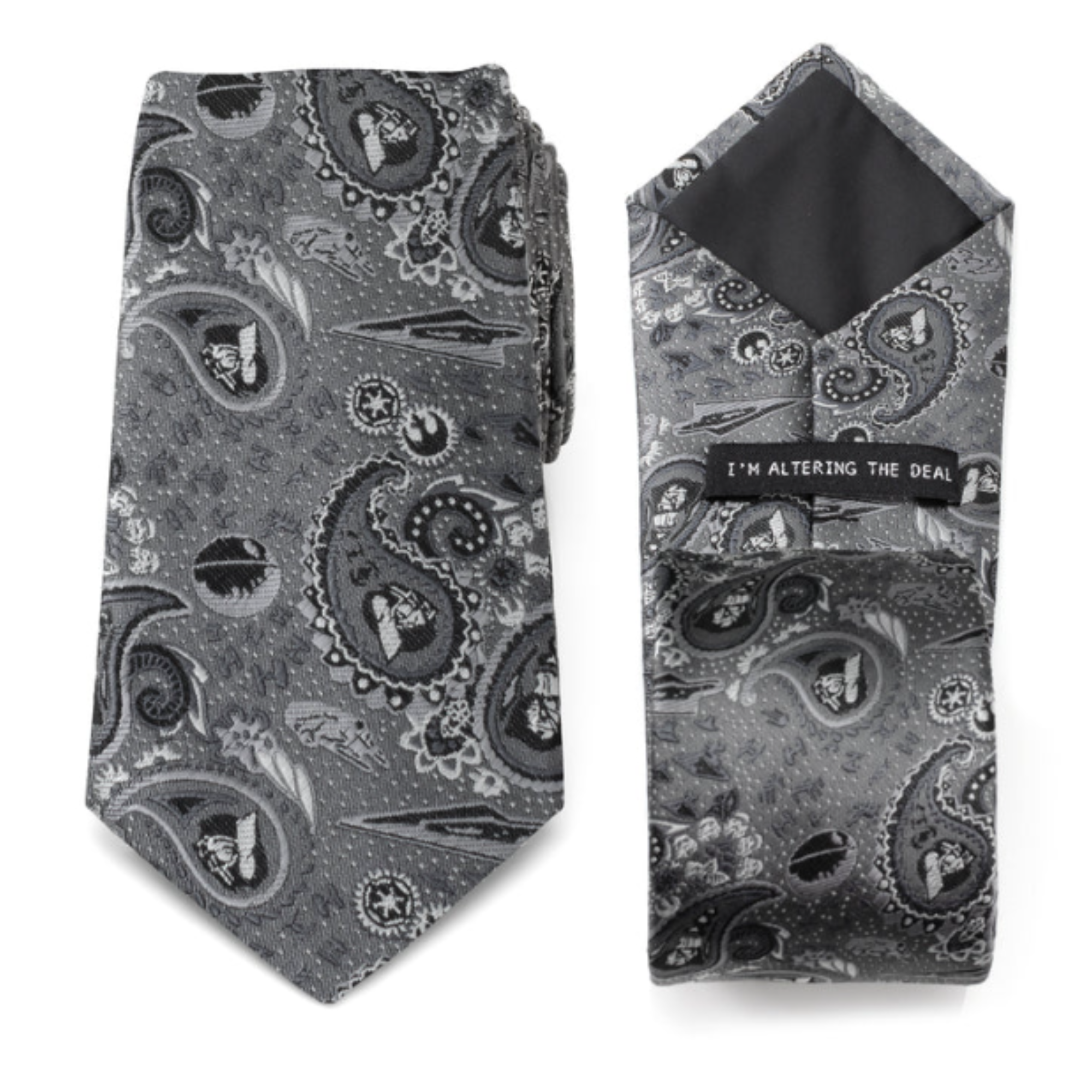 Star Wars Darth Vader Graue Paisley-Krawatte