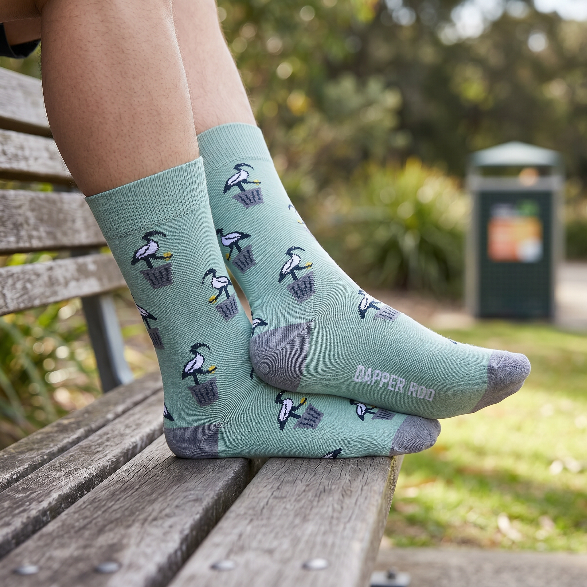 Ibis Bin Chicken Socks by Dapper Roo lifestyle image