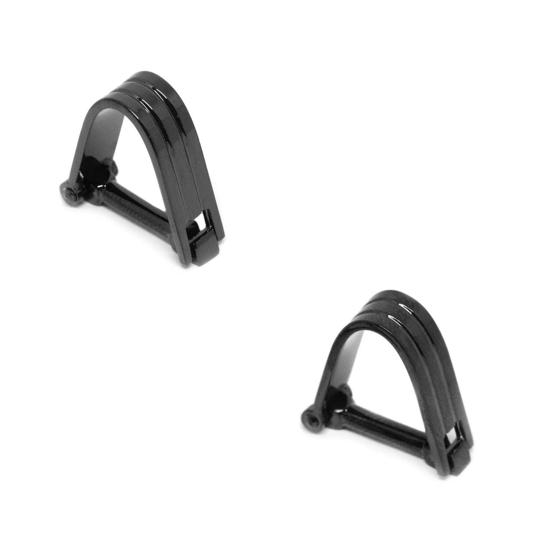 Wrap Around Black Groove Cufflinks Classic & Modern Cufflinks Clinks Australia Wrap Around Black Groove Cufflinks