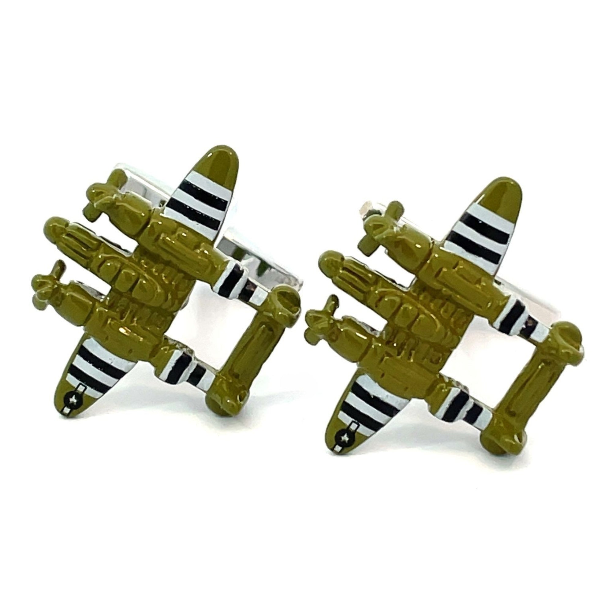 P-38-Lightning-Flugzeug-Manschettenknöpfe