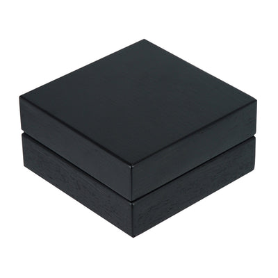 Oak Black Wooden Foldable Cigar Ashtray with Cigar Cutter