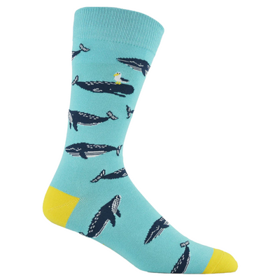 Mens Whale Moby Dick Bamboo Socks