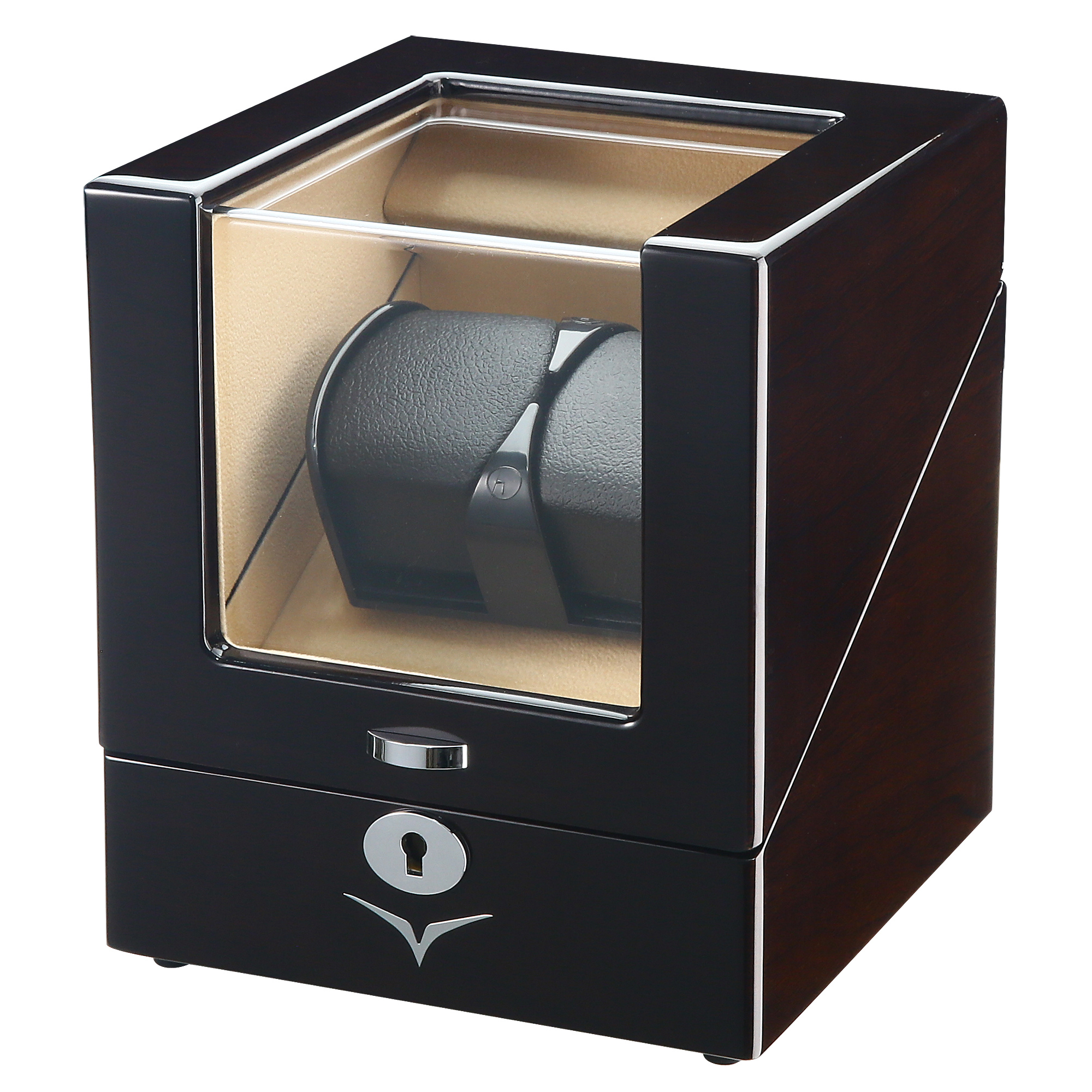 Seconds - Lindeman Mahogany Watch Winder Box for 2 Watches (Single Rotor) (C)