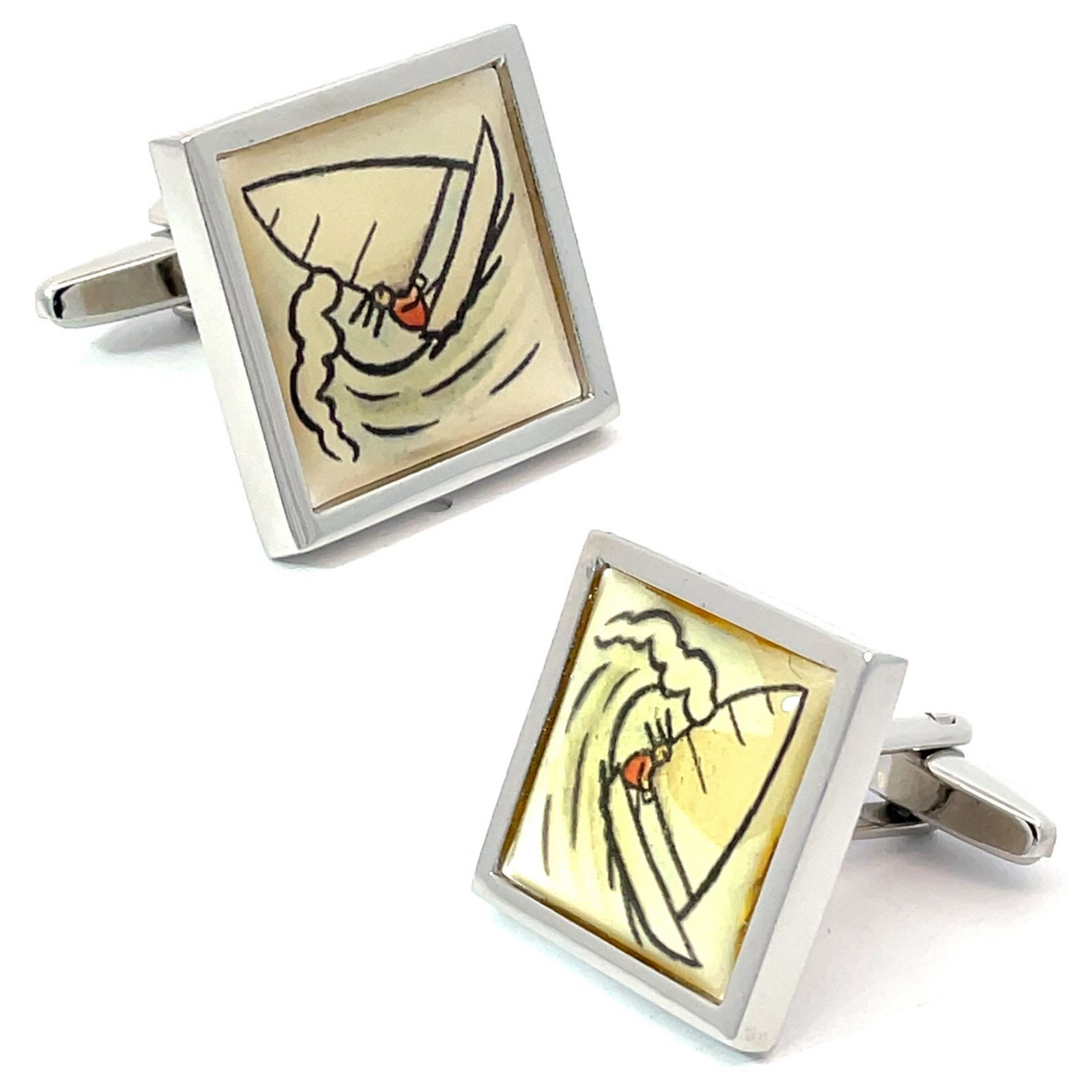 Sailing Cartoon Cufflinks
