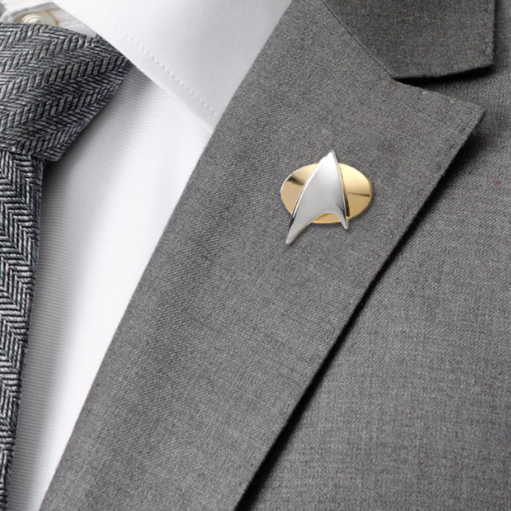 Star Trek Zweifarbige Delta-Shield Anstecknadel