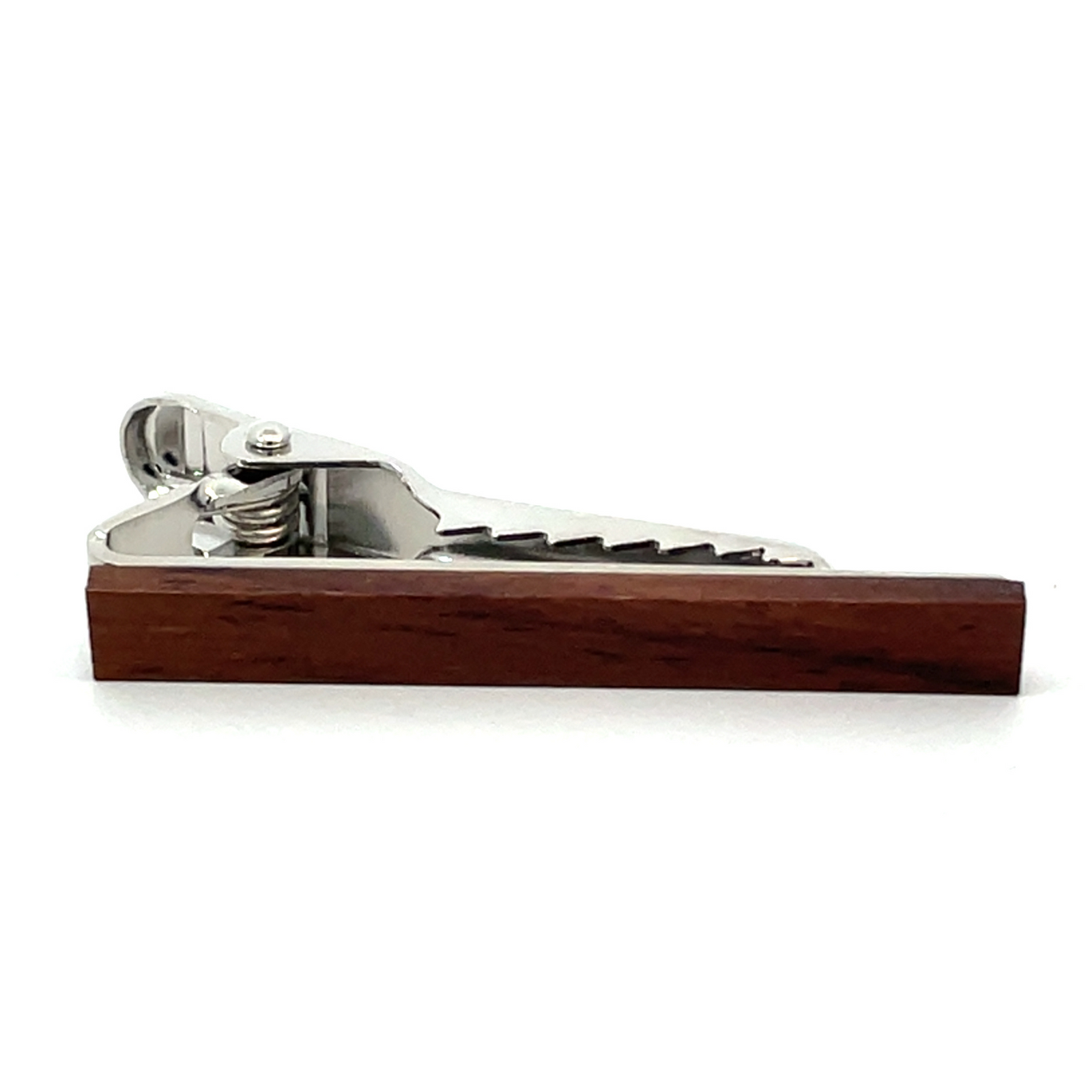 Dark Brown Wood Small Tie Clip