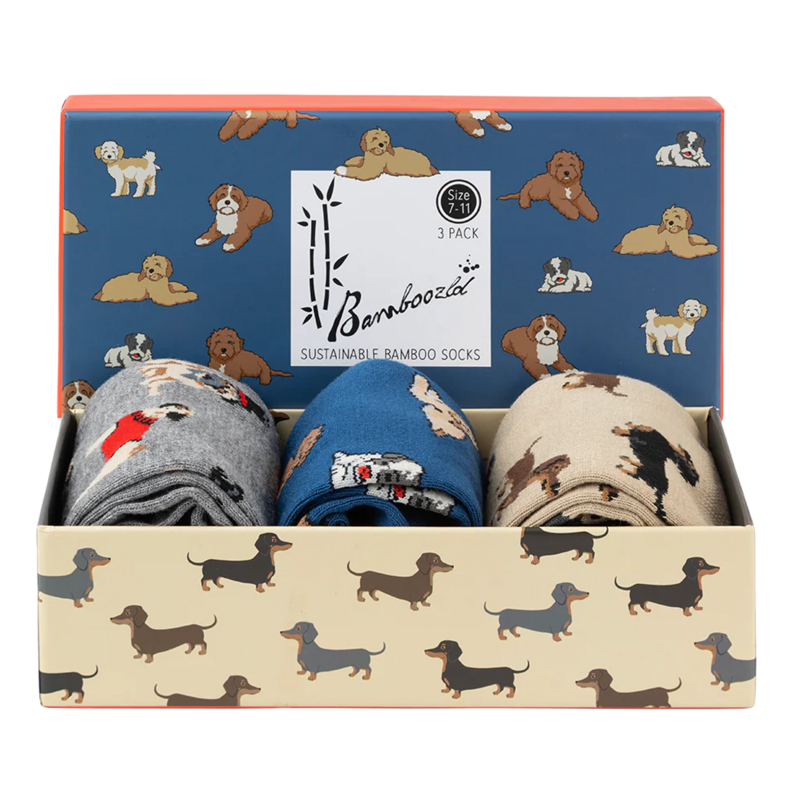 Mens Native Animals 2pk Gift Set Bamboo Socks
