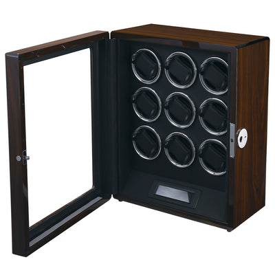 Albany Watch Winder for 9 Watches with Fingerprint Lock