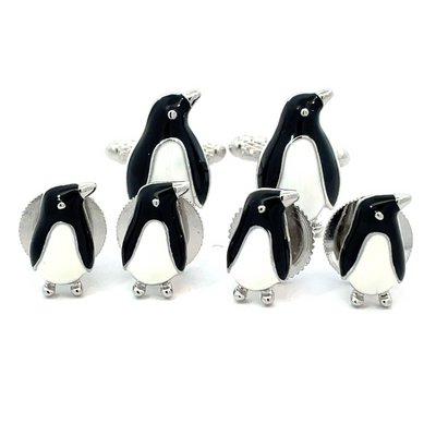 Penguin Suit Stud & Cufflink Set