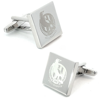 Silberne Collingwood FC AFL Manschettenknöpfe