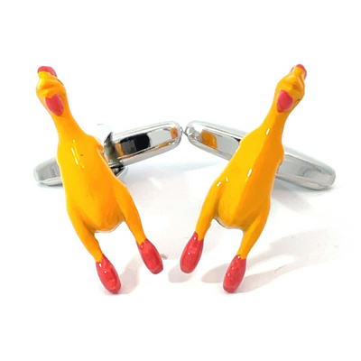 Rubber Chicken Cufflinks