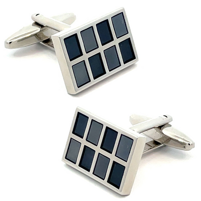 Panels of Black Cufflinks