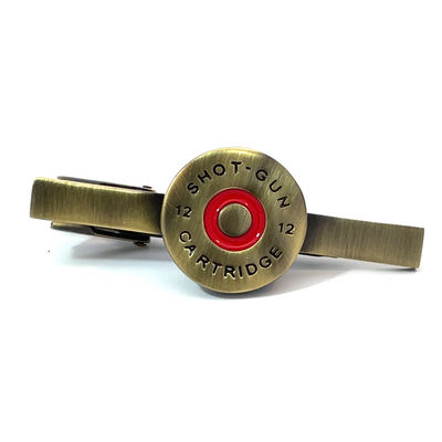 Brass Shotgun Cartridge Cap Tie Clip