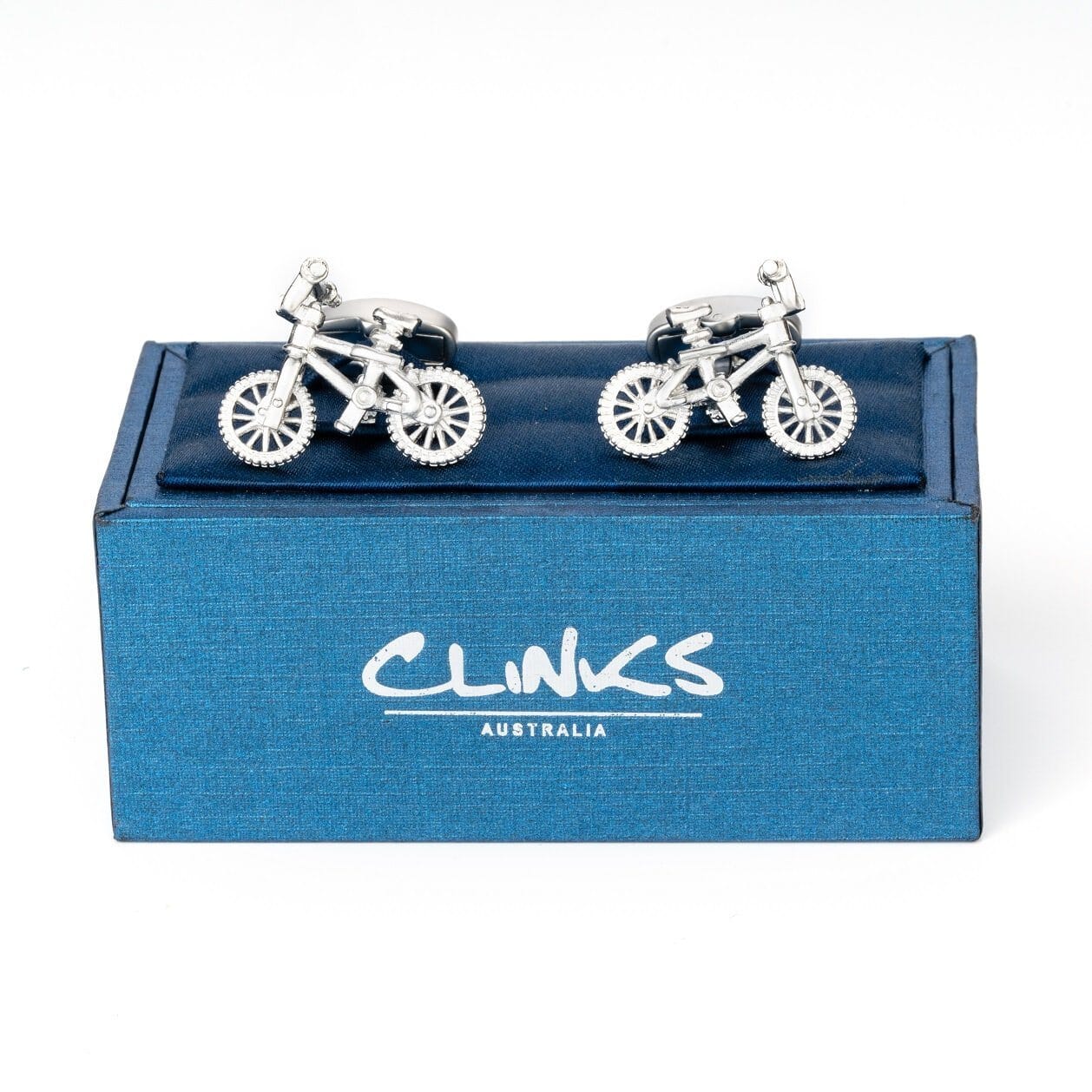Silver Bicycle Cufflinks Novelty Cufflinks Clinks Australia 