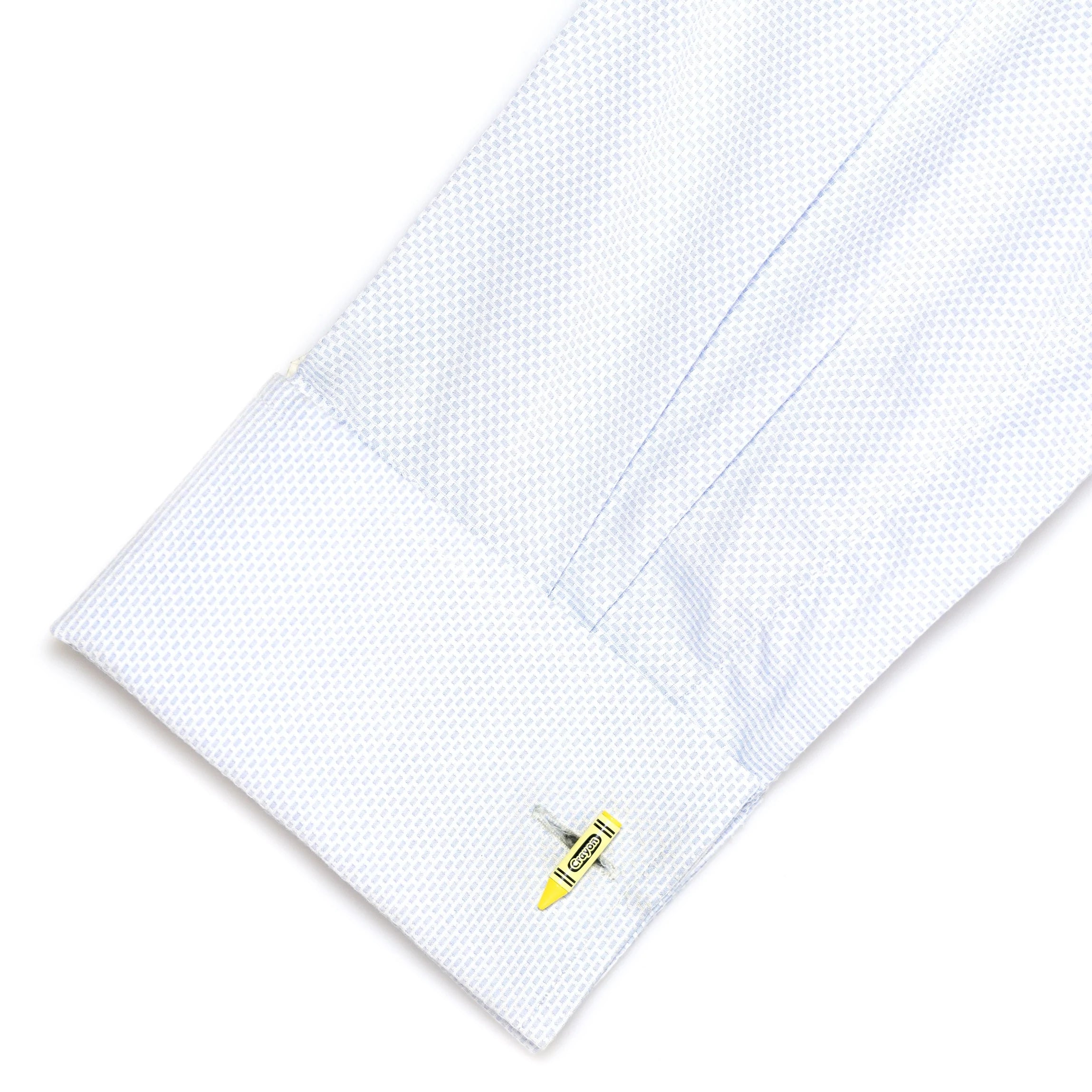 Yellow Crayon Cufflinks