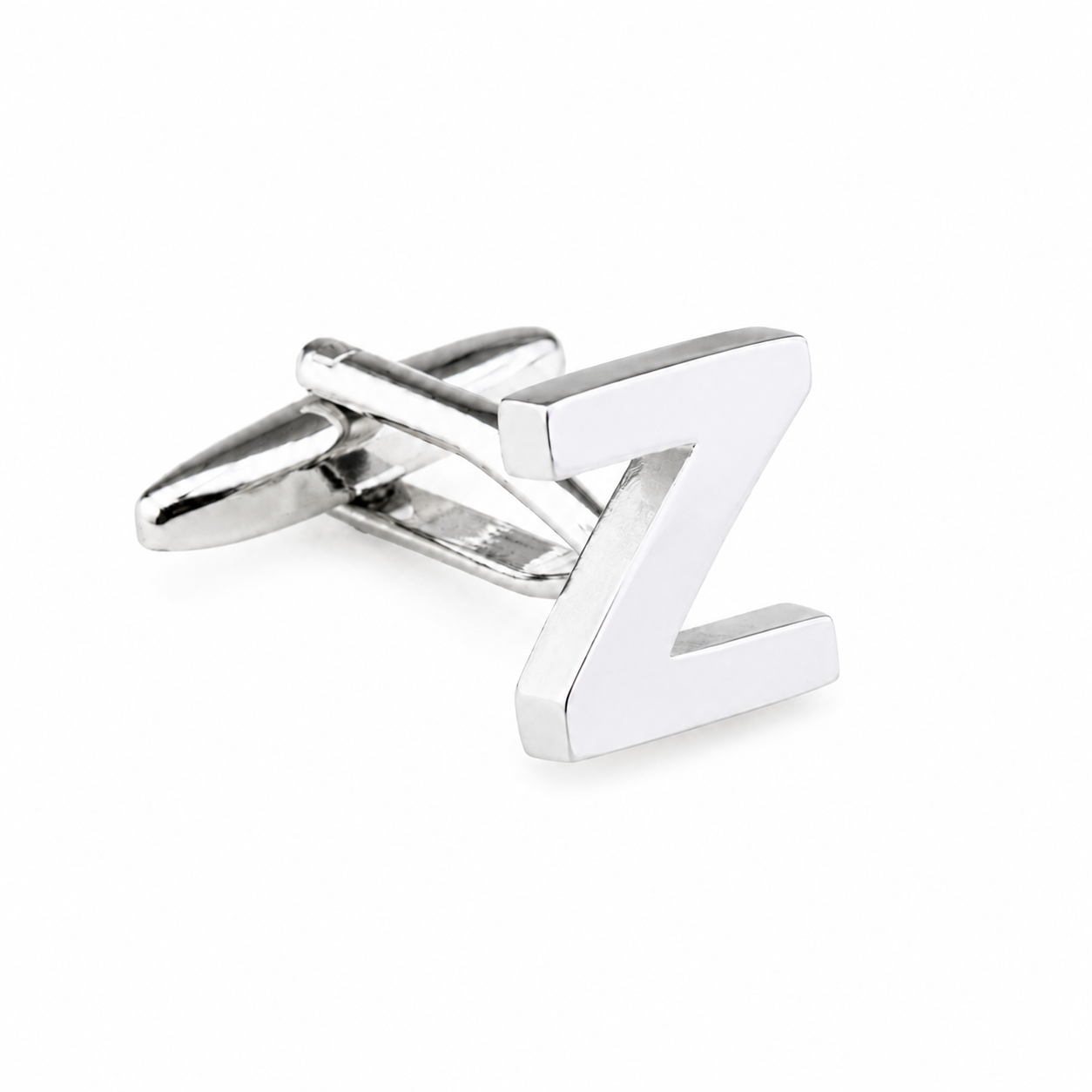 Personalised Silver Cut Out Initial Letter Cufflink