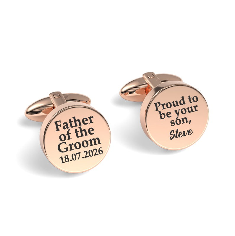 Proud to Be Your Son Engraved Cufflinks