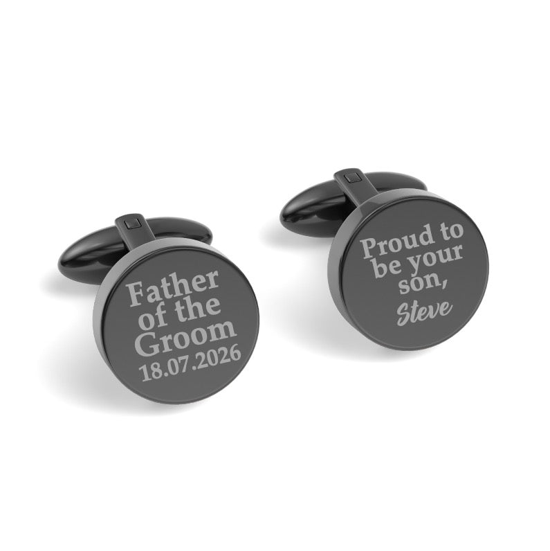 Proud to Be Your Son Engraved Cufflinks