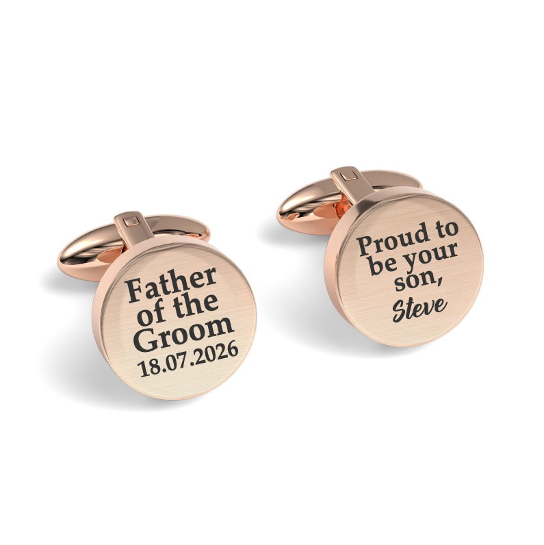 Proud to Be Your Son Engraved Cufflinks