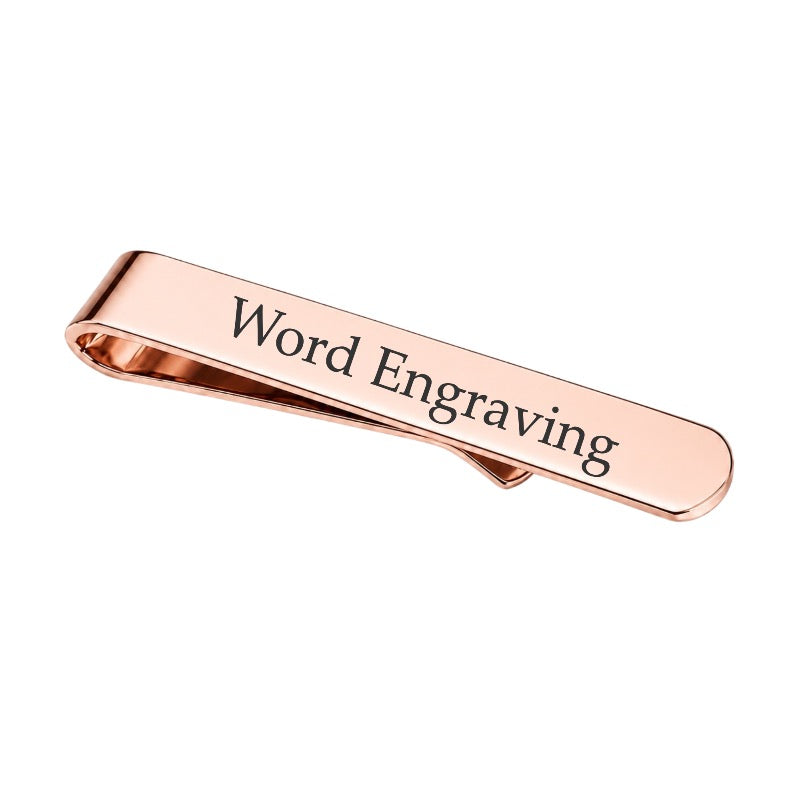 Custom Word Engraved Tie Bar