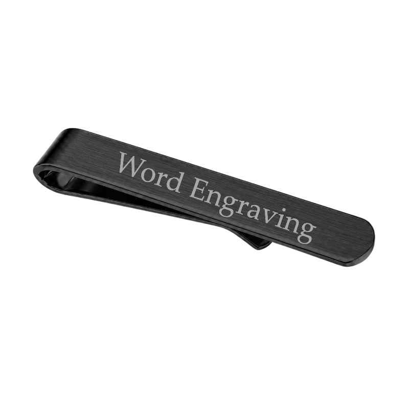 Custom Word Engraved Tie Bar