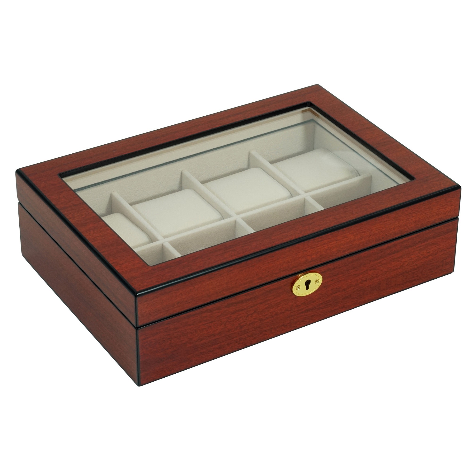 Seconds - Cherry Wooden Watch Box for 8 Watches