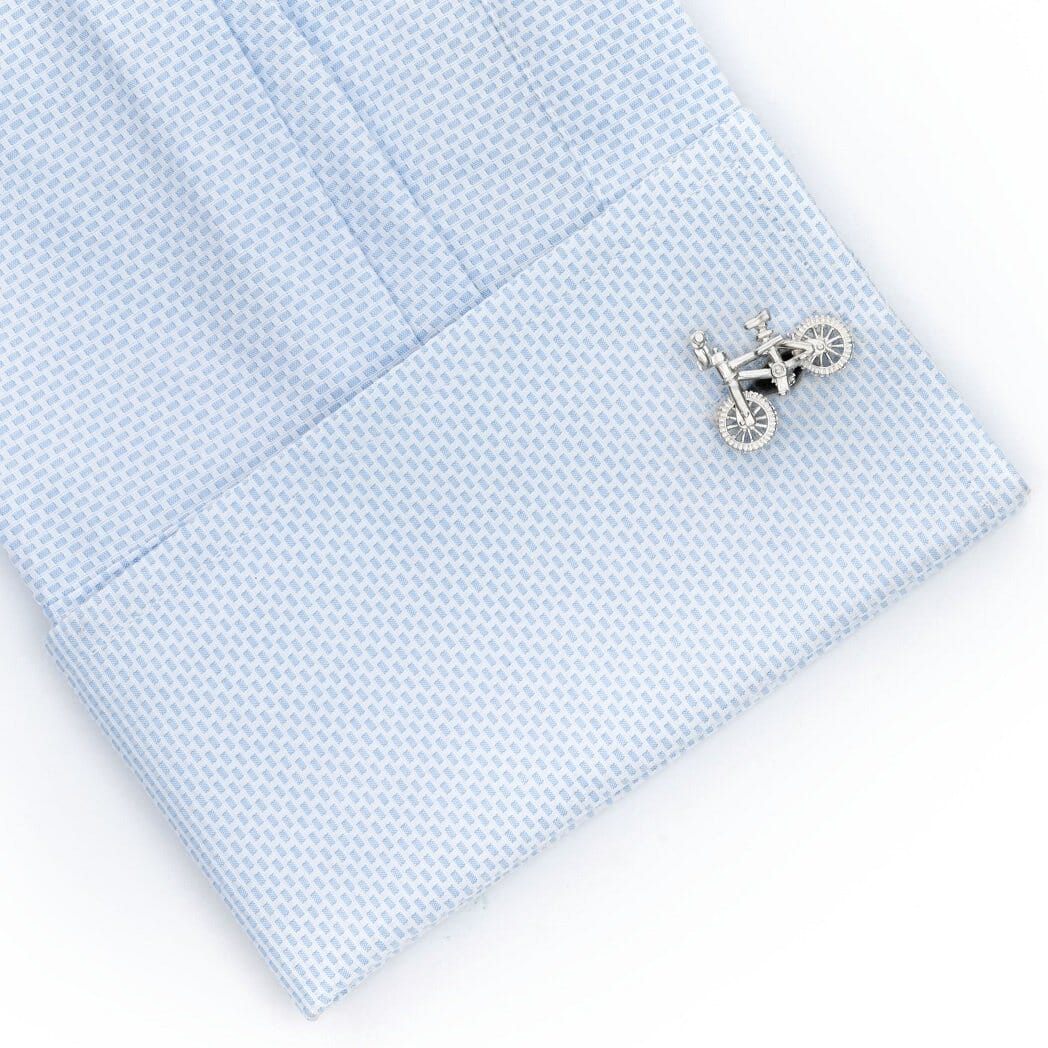 Silver Bicycle Cufflinks Novelty Cufflinks Clinks Australia 