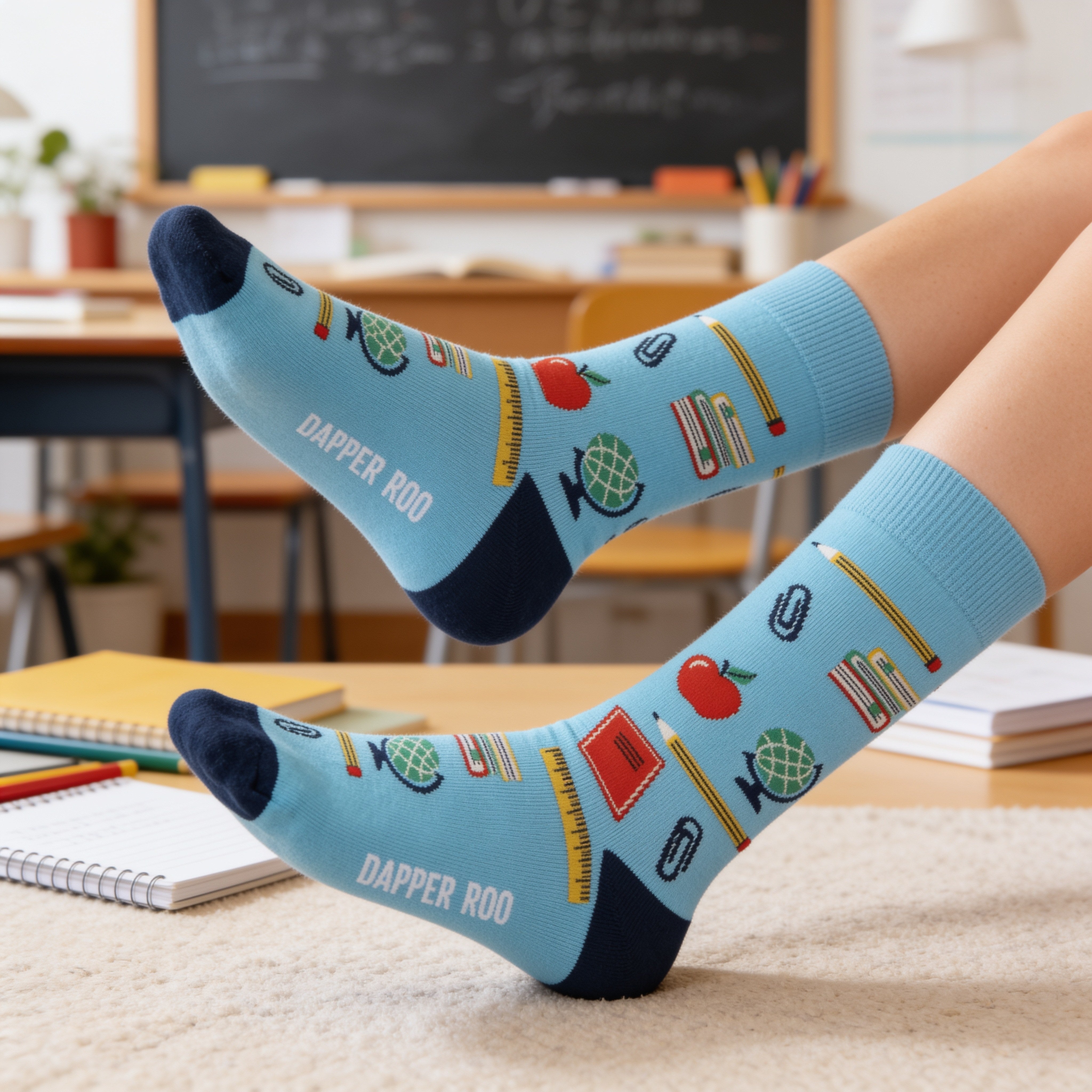 Awesome Teacher Socks by Dapper Roo lifestyle image