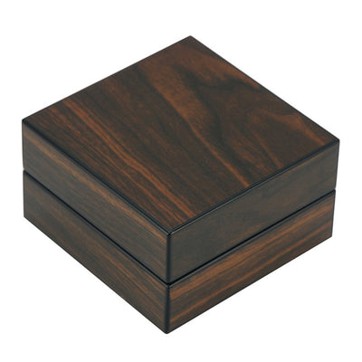 Walnut Wooden Foldable Cigar Ashtray with Cigar Cutter