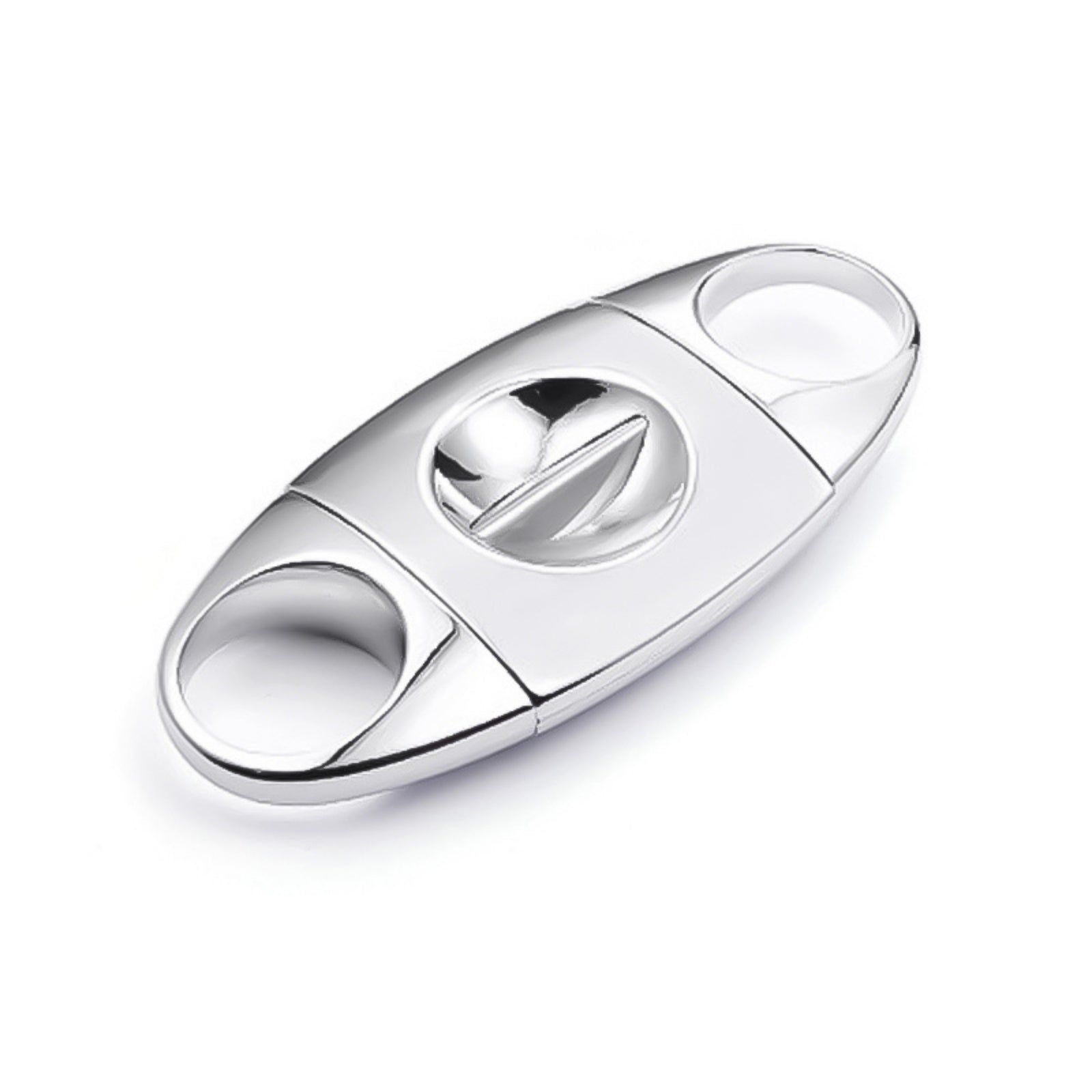 Silver V-Cut Cigar Cutter