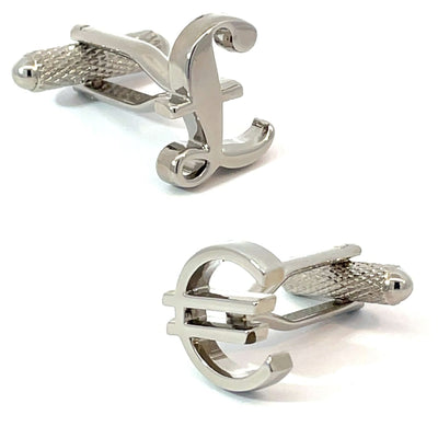 Pound    Euro Cufflinks