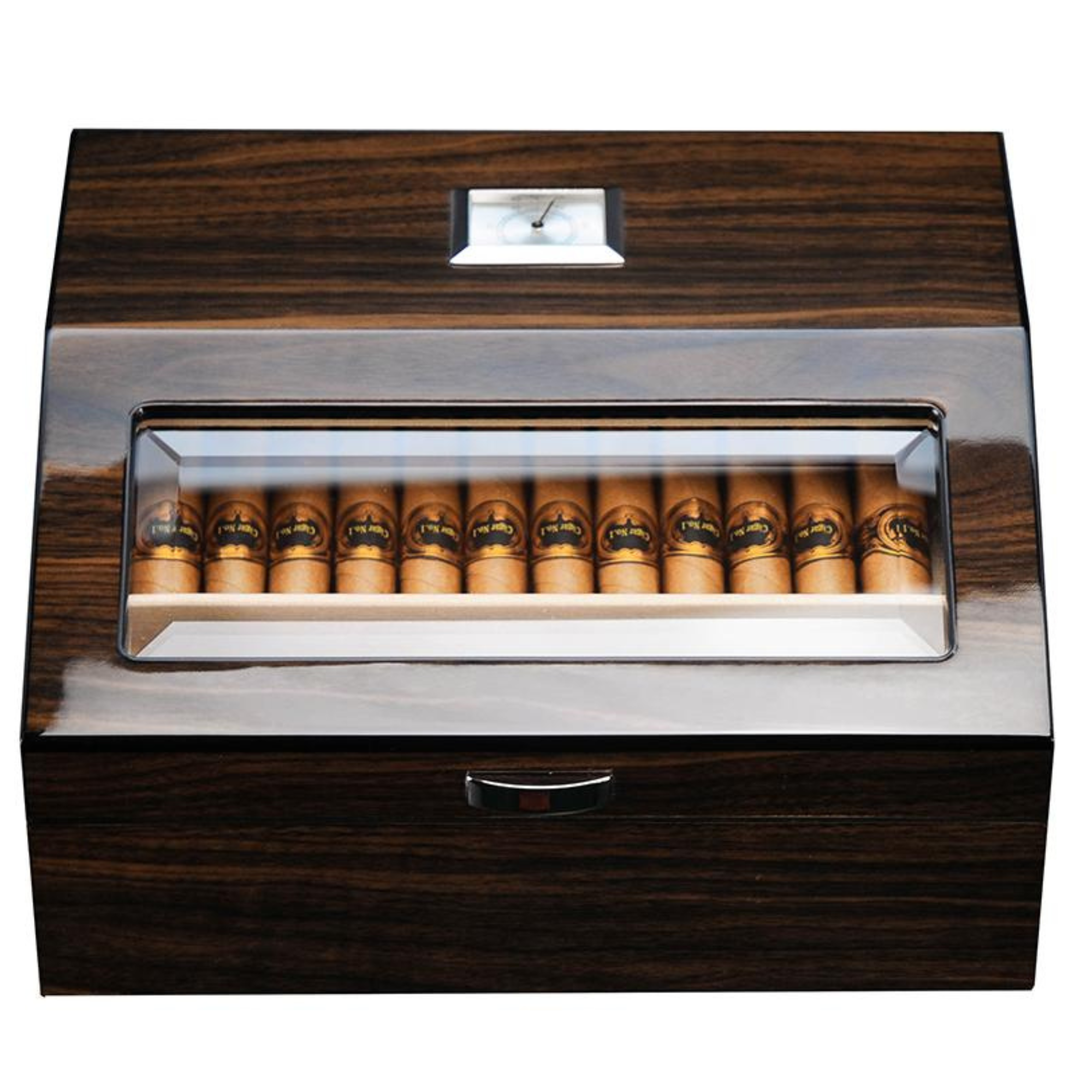50 CT Walnut Cigar Humidor Wooden Cabinet for Cigars