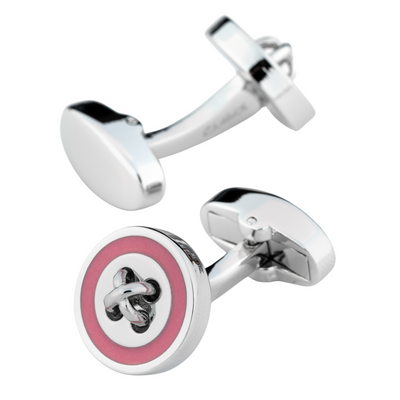 Pink Button Cufflinks