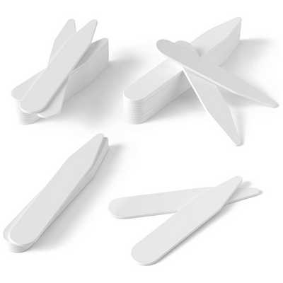 56 Plastic Collar Stays (4  sizes)