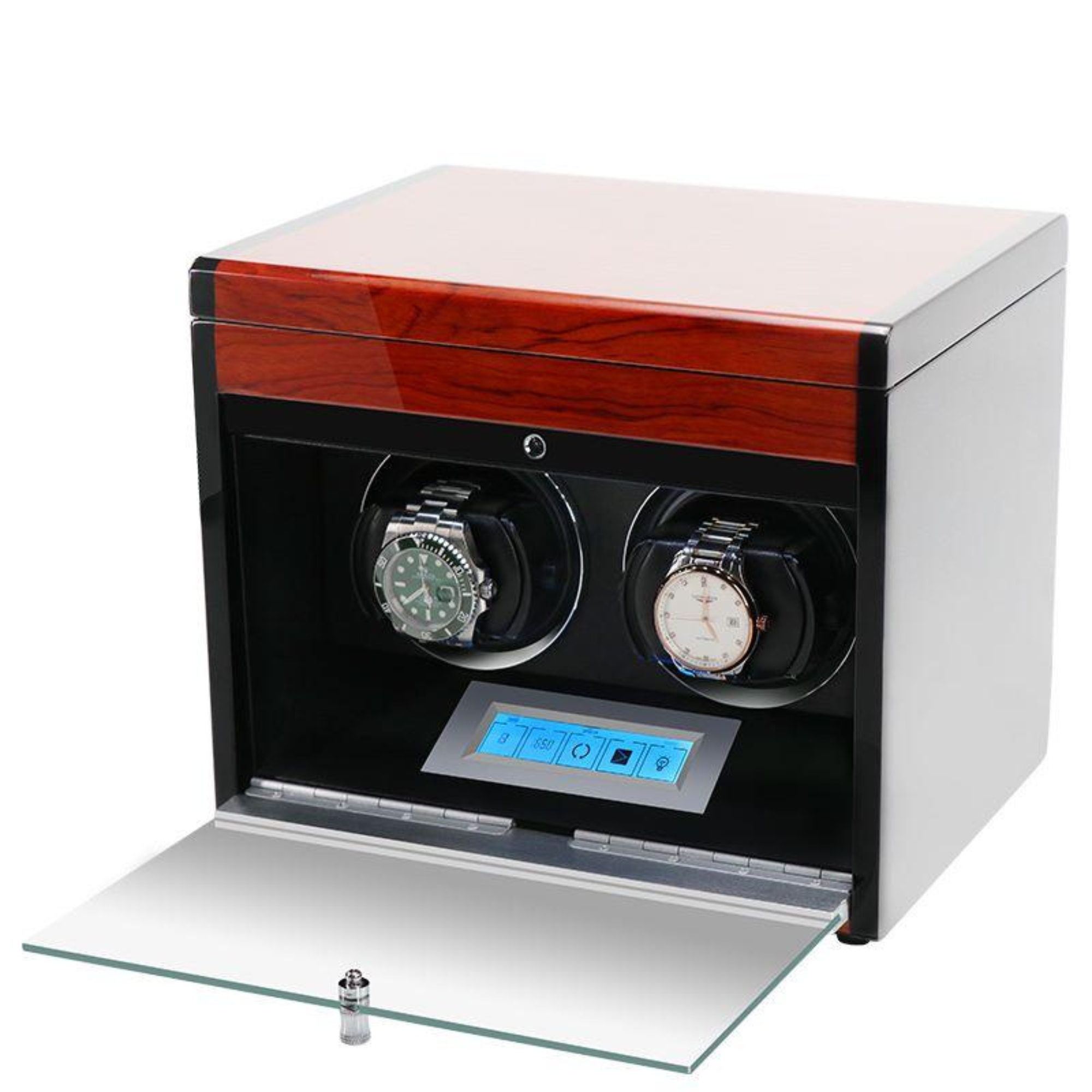 Vancouver Watch Winder for 2 Wood Grain