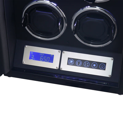 Flinders Watch Winder for 4 Watches with Fingerprint Lock