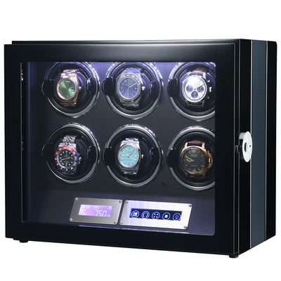 Flinders Watch Winder for 6 Watches with Fingerprint Lock