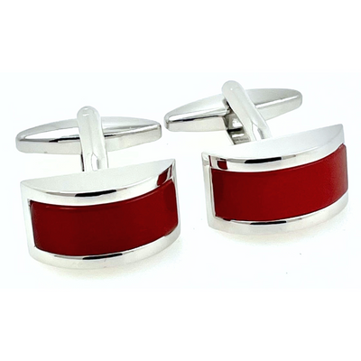 Burnt Orange Cateye Cufflinks