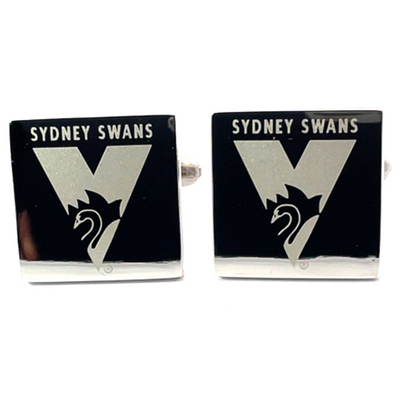 Silver Sydney Swans FC AFL Cufflinks