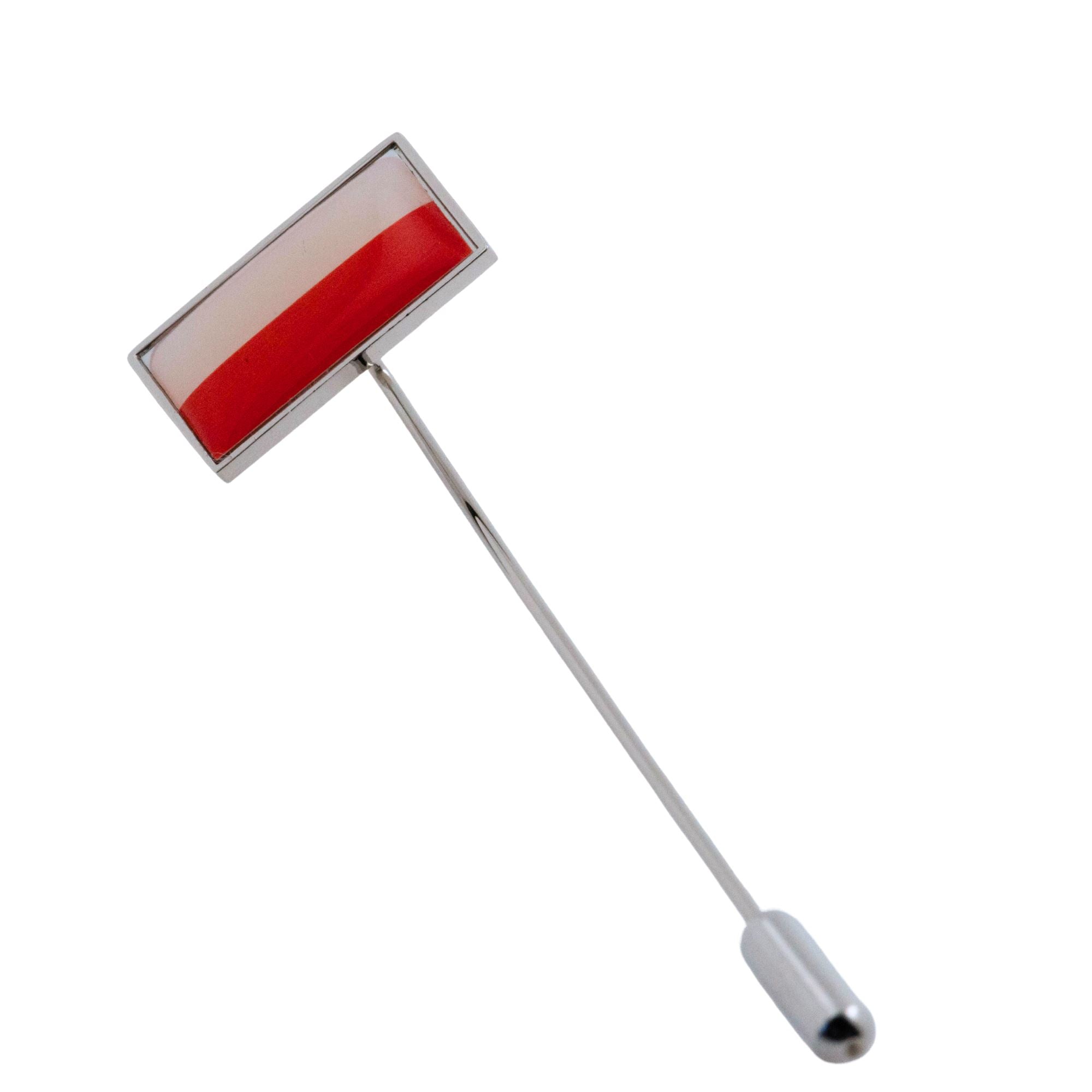 Flag of Poland Stick Pin Lapel Pin Clinks 