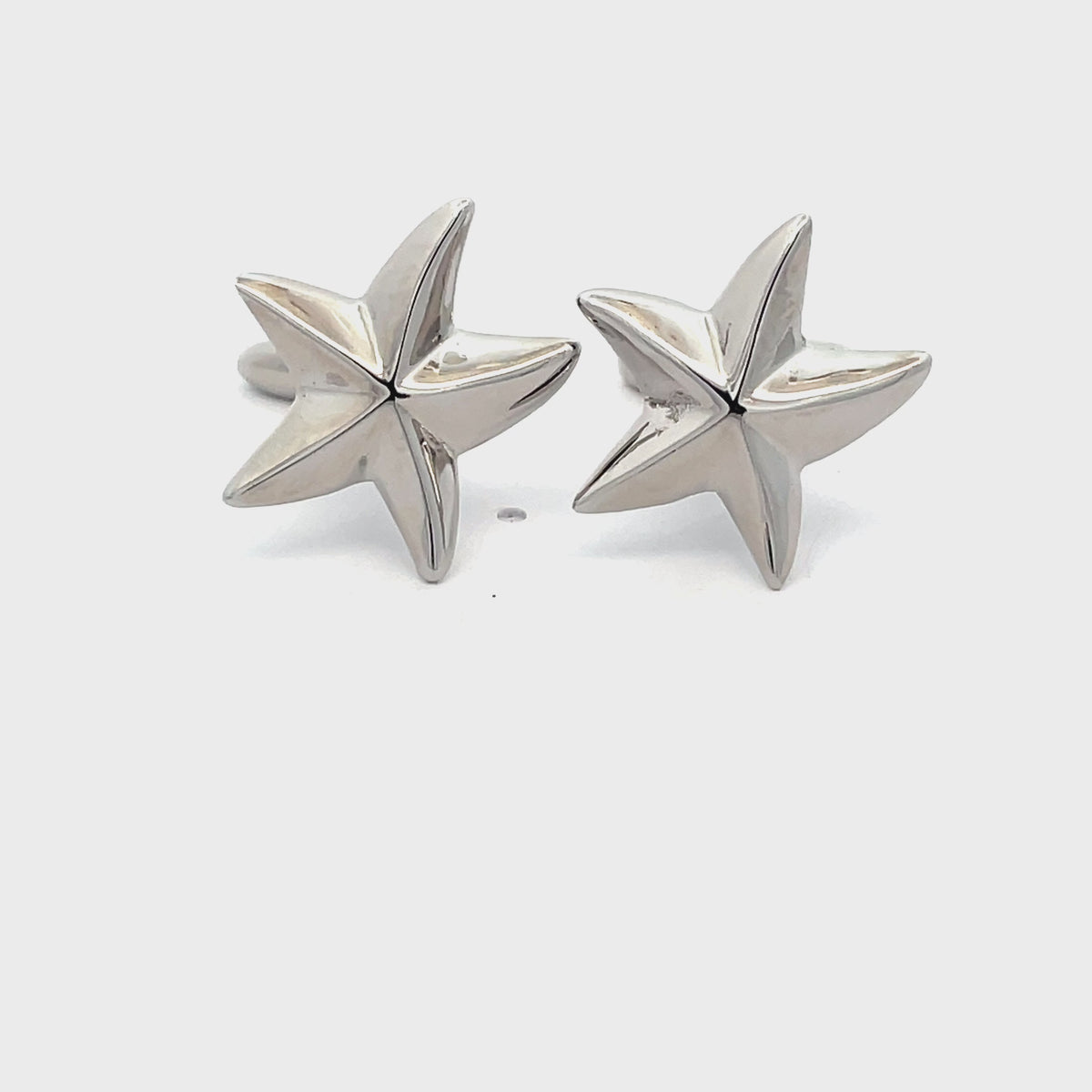 Silver Starfish Cufflinks