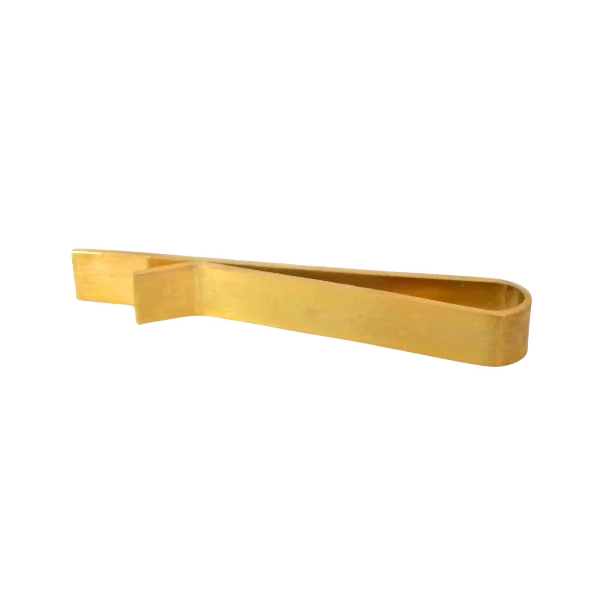 Shiny Gold Tie Bar with straight end 50mm Tie Bars Clinks Australia 