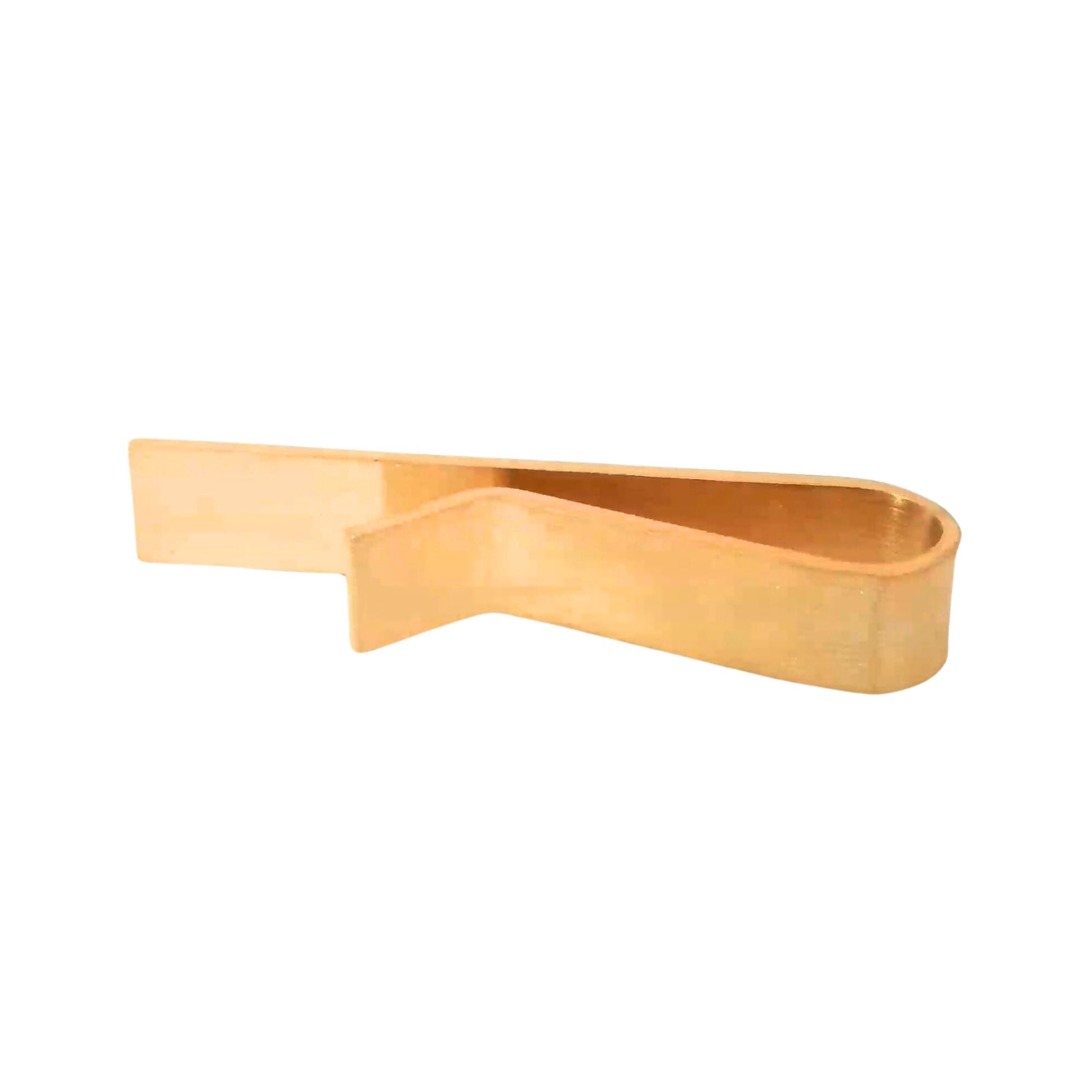 Small Brushed Rose Gold Tie Bar 40mm Tie Bars Clinks Australia 