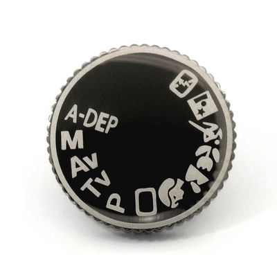 Camera Dial Lapel Badge