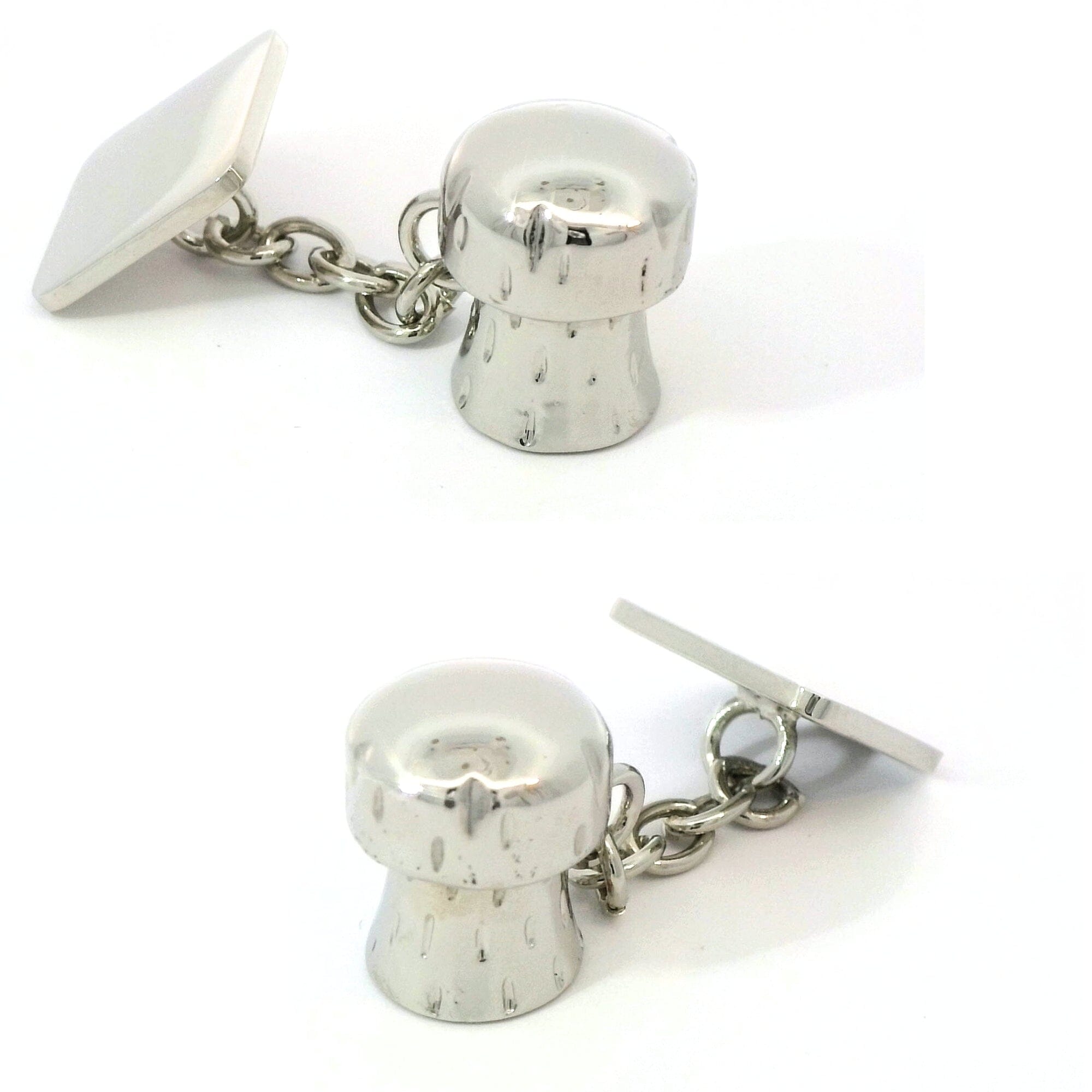Champagne Cork Silver Cufflinks Novelty Cufflinks Clinks Australia Champagne Cork Silver Cufflinks 